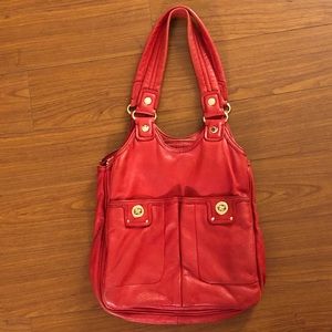 Marc by Marc Jacobs Totally Turnlock Teri Red Tote